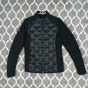 Levelwear Jacket Women Medium Black Hybrid Down Insulated Full Zip Athletic